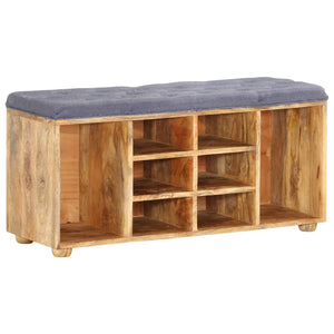 vidaXL Hall Bench 100x35x47 cm Solid Mango Wood