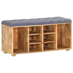 vidaXL Hall Bench 100x35x47 cm Solid Mango Wood