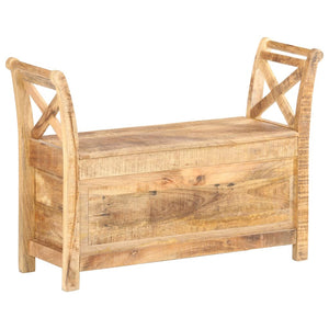 vidaXL Hall Bench 103x33x72 cm Solid Mango Wood