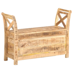 vidaXL Hall Bench 103x33x72 cm Solid Mango Wood