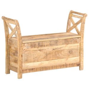 vidaXL Hall Bench 103x33x72 cm Solid Mango Wood