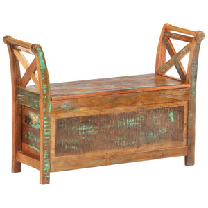 vidaXL Hall Bench 103x33x72 cm Solid Reclaimed Wood