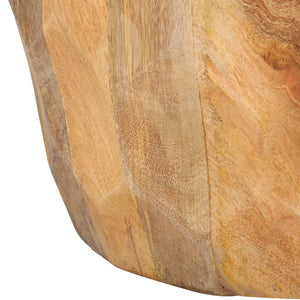 vidaXL Drum Stool Solid Mango Wood