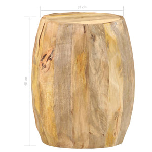 vidaXL Drum Stool Solid Mango Wood