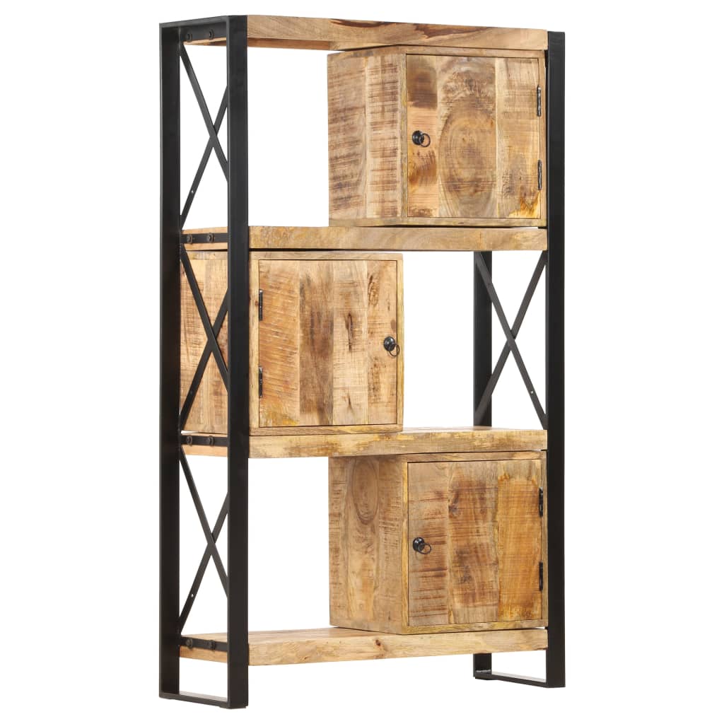 vidaXL Bookshelf 90x30x150 cm Solid Mango Wood