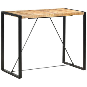 vidaXL Bar Table 140x70x110 cm Solid Mango Wood