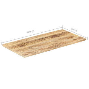 vidaXL Table Top Solid Mango Wood 25-27 mm 100x60 cm