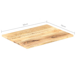 vidaXL Table Top Solid Mango Wood 25-27 mm 90x70 cm