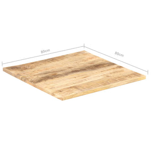 vidaXL Table Top Solid Mango Wood 25-27 mm 80x80 cm