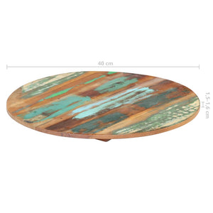 vidaXL Round Table Top 40 cm 15-16 mm Solid Reclaimed Wood