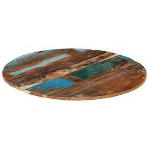 vidaXL Round Table Top 80 cm 15-16 mm Solid Reclaimed Wood