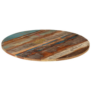 vidaXL Round Table Top 80 cm 15-16 mm Solid Reclaimed Wood