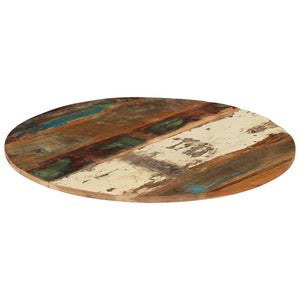 vidaXL Round Table Top 80 cm 15-16 mm Solid Reclaimed Wood