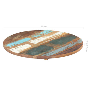 vidaXL Round Table Top 40 cm 25-27 mm Solid Reclaimed Wood