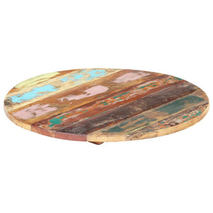 vidaXL Round Table Top 50 cm 25-27 mm Solid Reclaimed Wood