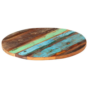 vidaXL Round Table Top 60 cm 25-27 mm Solid Reclaimed Wood