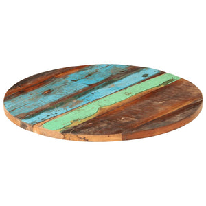 vidaXL Round Table Top 60 cm 25-27 mm Solid Reclaimed Wood