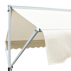 vidaXL Free Standing Awning 500x300 cm Cream