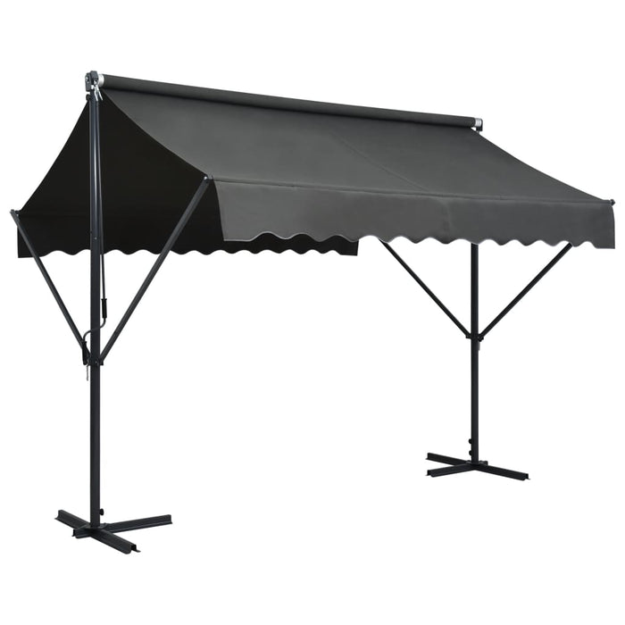 vidaXL Free Standing Awning 300x300 cm Anthracite