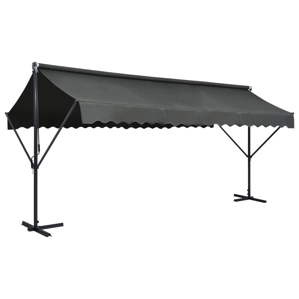 vidaXL Free Standing Awning 500x300 cm Anthracite