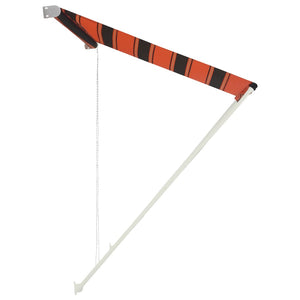 vidaXL Retractable Awning 400x150 cm Orange and Brown