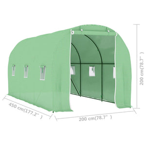 vidaXL Greenhouse 9 m² 4.5x2x2 m