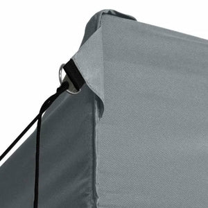 vidaXL Professional Folding Party Tent with 4 Sidewalls 3x4 m Steel Anthracite