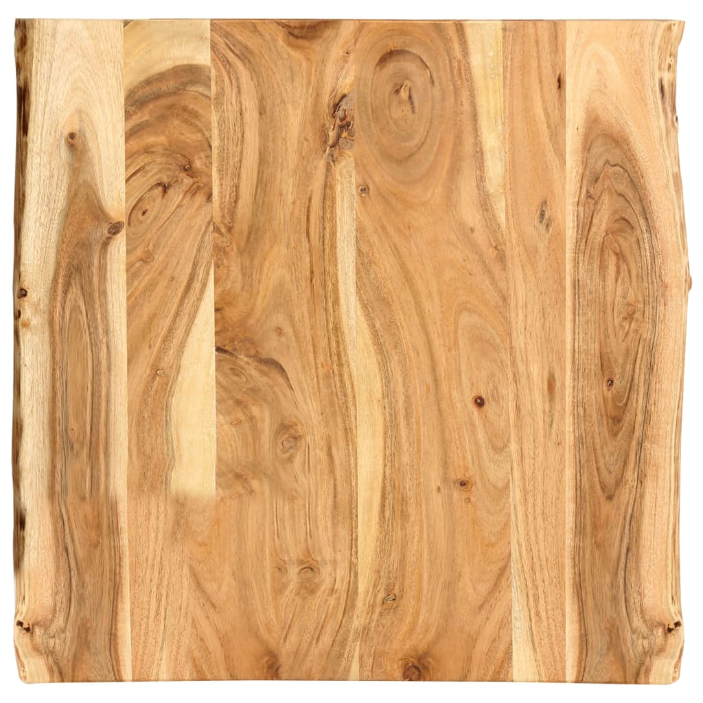 vidaXL Table Top Solid Acacia Wood 58x(50-60)x2.5 cm