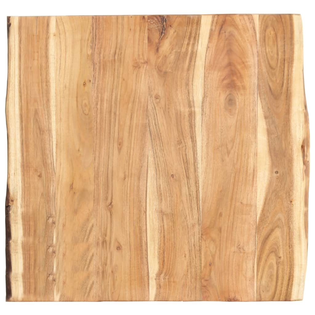 vidaXL Table Top Solid Acacia Wood 58x(50-60)x3.8 cm