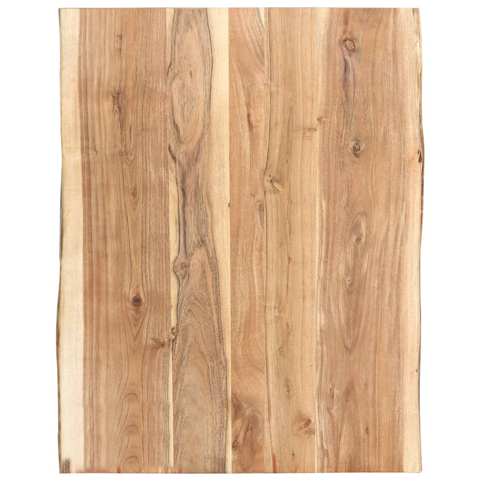 vidaXL Table Top Solid Acacia Wood 80x(50-60)x3.8 cm