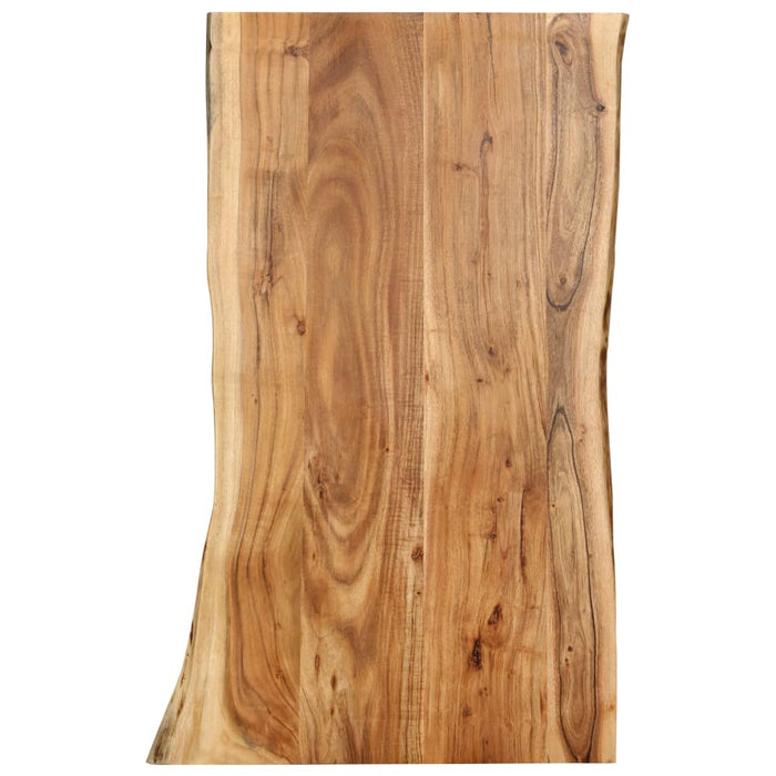 vidaXL Table Top Solid Acacia Wood 100x(50-60)x2.5 cm