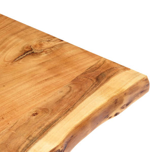 vidaXL Table Top Solid Acacia Wood 100x(50-60)x2.5 cm