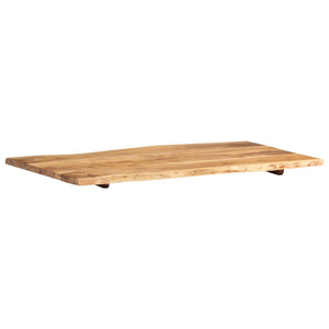 vidaXL Table Top Solid Acacia Wood 100x(50-60)x2.5 cm