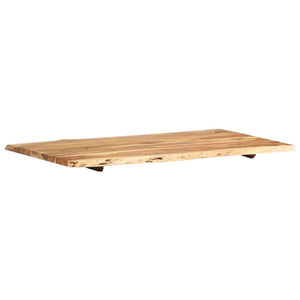 vidaXL Table Top Solid Acacia Wood 100x(50-60)x2.5 cm