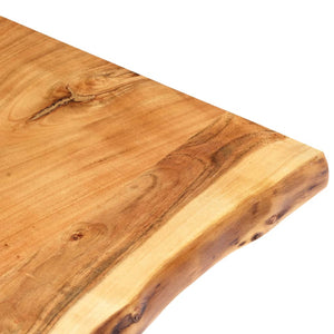 vidaXL Table Top Solid Acacia Wood 100x(50-60)x3.8 cm