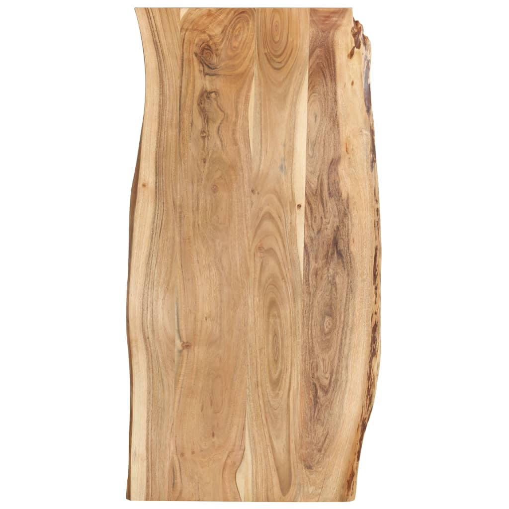 vidaXL Table Top Solid Acacia Wood 118x(50-60)x2.5 cm