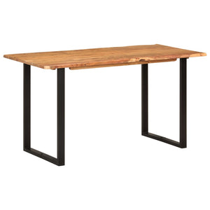 vidaXL Dining Table 140x70x76 cm Solid Acacia Wood