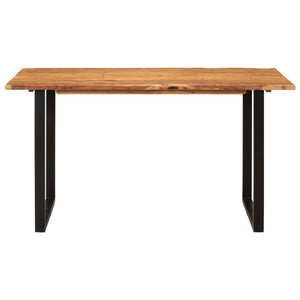 vidaXL Dining Table 140x70x76 cm Solid Acacia Wood