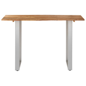 vidaXL Dining Table 118x58x76 cm Solid Acacia Wood