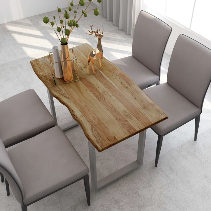 vidaXL Dining Table 118x58x76 cm Solid Acacia Wood