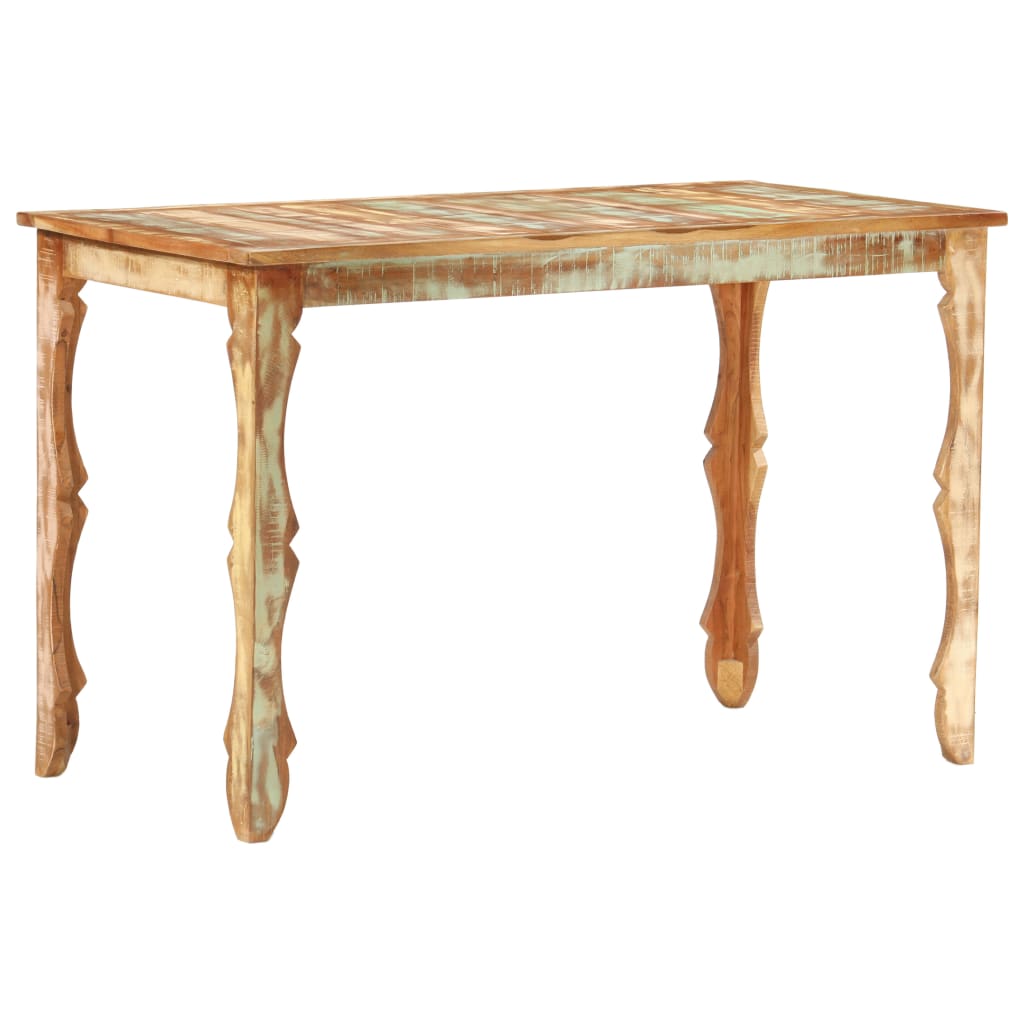 vidaXL Dining Table 120x60x76 cm Solid Reclaimed Wood