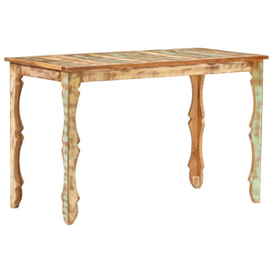 vidaXL Dining Table 120x60x76 cm Solid Reclaimed Wood