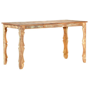 vidaXL Dining Table 140x70x76 cm Solid Reclaimed Wood