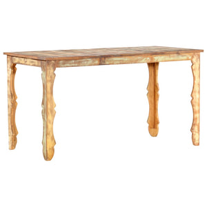 vidaXL Dining Table 140x70x76 cm Solid Reclaimed Wood