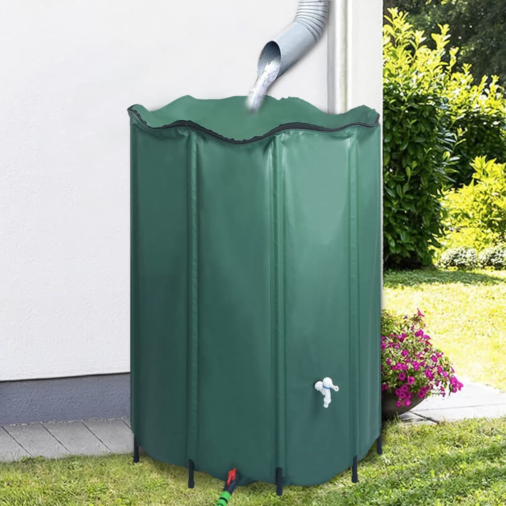 vidaXL Collapsible Rain Water Tank with Spigot 1250 L