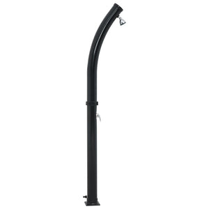 vidaXL Solar Shower Black 214 cm 20 L