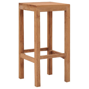 vidaXL Bar Stools 4 pcs Solid Teak Wood