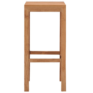 vidaXL Bar Stools 4 pcs Solid Teak Wood