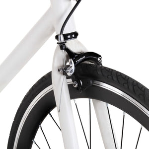 vidaXL Fixed Gear Bike White and Black 700c 51 cm