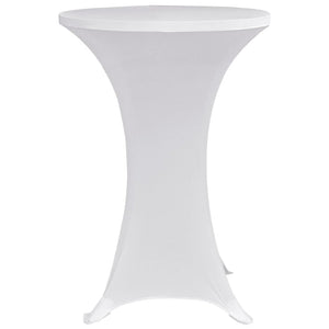 vidaXL Standing Table Cover Ø60 cm White Stretch 4 pcs